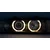 OEM Kristalni farovi Angel Eyes BMW E36 (96-00) 4d sedan, Crni