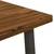 vidaXL 90 x 90 x 75 cm Masiven les akacije Naravna in kava Kvadrat