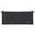 Jastuk za vrtnu klupu crni 120 x 50 x 7 cm od tkanine Oxford
