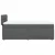 vidaXL Box spring postelja z vzmetnico temno siva 90x190 cm blago