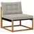 Set vanjskih sofa 9 kom. Prirodna i svijetlo siva