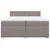 Vidaxl Box spring postelja z vzmetnico taupe 200x200 cm blago