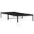 Metalni okvir za krevet crni 90 x 190 cm
