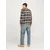 JACK & JONES Muška karirana košulja 12235982, Teget-braon