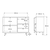 Hanah Home Komoda RE2-SA, 120x85x35.5 cm, Antracit