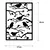 Opviq Zidna dekoracija Tree Branch Birds, 47x66 cm, 1.2 mm, Crna