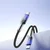 Joyroom Kabel Crystal-Clear Series 60 W USB-C – USB-C, 1,2 m – črn