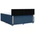 Vidaxl Box spring postelja z vzmetnico modra 180x200 cm blago