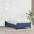 Vidaxl Posteljni okvir brez vzmetnice modra 90x190 cm tkanina