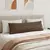 Jastučići za sofu 2 pcs Smeđa 145 x 40 cm tkanina