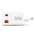 Hama hitri polnilec USB USB-C + USB-A, PD/QC, 20 W