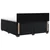 vidaXL Postelja boxspring z vzmetnico Črna 140 x 190 cm Žamet