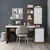 Hanah Home Nora Right radni sto 160 × 157,8 × 60 cm, bela / atlantski bor