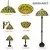 Brilagi - Tiffany vitražna stona lampa MARGARET 1xE14/40W/230V