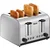 Bartscher Silverline toaster, nerjavno jeklo, 4 reže
