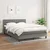 shumee Box spring posteljni z vzmetnico temno siv 140x190 cm blago