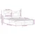 Vidaxl Posteljni okvir brez vzmetnice hrast 140x200 cm inženirski les