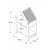 HANAH HOME Višenamenska polica Multipurpose Shelves 2 White Yellow