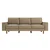 ATELIER DEL SOFA Sofa sa 3 sedišta Sparrow Extra 3 Beach Walnut