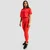 GymBeam Ženske helanke visokog struka Limitless Hot Red