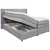 MID.YOU POSTELJA BOXSPRING 180 cm  x 200 cm , svetlo siva