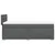 VIDAXL Box spring postelja z vzmetnico temno siva 80x200 cm blago