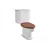 Monoblok VITRA ARIA simplon sa WC daskom drvenom chestnut
