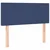 Vidaxl Box spring postelja z vzmetnico LED modra 100x200 cm blago