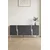 Hanah Home komoda Evva 150, 125 cm, antracit / srebrna