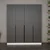 Hanah Home Ormar Noah-8266, 180x210x35 cm, Crni