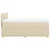 vidaXL Box spring postelja z vzmetnico krem 160x200 cm blago
