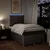 Vidaxl Box spring postelja z vzmetnico taupe 120x190 cm blago