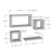 HANAH HOME Zidna polica Babi Sapphire Oak