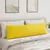 Jastučići za sofu 2 pcs Svijetlo žuta 145 x 40 cm tkanina