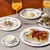 Bel/moder porcelanast krožnik o 21 cm Retro – BonBistro