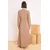 Trendyol Modest Ženska haljina Tctss26Eb00074, Bež