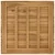 Gornji dio stola 80 x 80 x 3,5 cm Četvrtasti Čvrsto teak drvo
