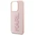 Maska Karl Lagerfeld 3D Rubber Glitter Logo za iPhone 15 Pro 6.1 roze (KLHCP15L3DMBKCP)