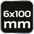 shumee Ravna konica 6x100mm