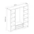Hanah Home Garderober Kale-7498, 180x190x52 cm, Hrast