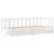 Vidaxl Dnevna postelja s predali bela 90x190 cm trdna borovina
