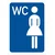 Nalepnica A7 WC ženski 4276