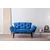 Atelier del Sofa Dvosed na razvlačenje Nitta 155x85x70cm Plavi