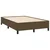 Vidaxl Box spring postelja z vzmetnico LED tem. rjava 120x190 cm blago