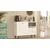 Hanah Home Komoda RE2-W, 88x85x35.5 cm, Prljavo bela