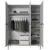 Garderobna omara Nicole 150 3D2SZ - bela