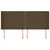Vidaxl Box spring postelja z vzmetnico LED temno rjava 180x200cm blago