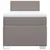 Vidaxl Box spring postelja z vzmetnico taupe 90x200 cm blago
