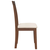 vidaXL Jedilni stoli z blazinami 2 kosa Brown Solid Wood Rubber