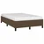 Vidaxl Posteljni okvir brez vzmetnice temno rjava 120x190 cm blago